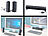 auvisio 2in1-PC-Stereo-Lautsprecher und Soundbar, 10 Watt, USB-Stromversorgung auvisio Stereo-Lautsprecher und Soundbars