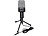 auvisio Profi-Kondensator-Studio-Mikrofon mit Stativ, 3,5-mm-Klinkenstecker auvisio