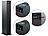 auvisio 2.1-Multiroom-Turmlautsprecher m. WiFi, Bluetooth, USB-Anschluss, 160W auvisio WLAN-Multiroom-Turmlautsprecher mit Subwoofern