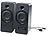 auvisio Aktive Stereo-Lautsprecher MSX-150 mit USB-Stromversorgung, 20 Watt auvisio PC-Lautsprecher, Stereo, USB