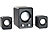 auvisio 2.1-Lautsprecher-System mit Subwoofer und USB-Stromversorgung, 20 Watt auvisio 2.1-Lautsprecher-Systeme mit Subwoofer