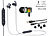 auvisio In-Ear-Headset mit Bluetooth, Fernbedienung & patentiertem Soundsystem auvisio In-Ear-Stereo-Headsets mit Bluetooth