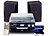 auvisio 5in1-Plattenspieler mit Bluetooth und Digitalisier-Funktion, 40 Watt auvisio HiFi-Stereoanlagen & Audio-Digitalisierer für Schallplatten, CDs und Kassetten