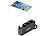 revolt Kfz-Verteiler mit 3x 12-/24-Volt- & 4x USB-Buchse, LCD-Display, 120 W revolt 