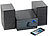auvisio Micro-Stereoanlage, CD-Player, Radio, MP3-Player, Bluetooth, 60 Watt auvisio