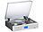 auvisio 5in1-Plattenspieler/Digitalisierer, CD, Bluetooth, Versandrückläufer auvisio HiFi-Stereoanlagen & Audio-Digitalisierer für Schallplatten, CDs und Kassetten