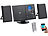 auvisio Vertikale Stereo-Kompaktanlage mit Bluetooth, Versandrückläufer auvisio HiFi-Stereoanlagen, vertikal, mit CD- & MP3-Player