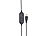 Callstel USB-On-Ear-Stereo-Headset, Schwanenhals-Mikrofon, Kabel-Fernbedienung Callstel