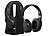 auvisio 2in1-Funk-/Ladestation mit zwei akkubetriebenen Stereo-Funk-Kopfhörern auvisio Digitale Over-Ear Funk-Kopfhörer