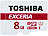 Toshiba Exceria microSDHC-Speicherkarte 8 GB, Class 10, UHS-I Toshiba microSD-Speicherkarten UHS U1