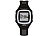 GPS-Sportuhr mit Soft-Brustgurt und Herzfrequenzmessung (schwarz/grau) GPS Puls Fitness Armbanduhren