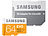 Samsung microSDXC 64 GB EVO mit SD-Adapter, UHS-I, U1, Class 10 Samsung microSD-Speicherkarten UHS U1