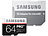 Samsung microSDXC 64 GB PRO+ mit SD-Adapter, Class 10 / UHS U3 Samsung microSD-Speicherkarte UHS U3