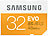 Samsung SDHC-Speicherkarte EVO, 32 GB, UHS-I 1, Klasse 10 (frustfr. Verpack.) Samsung SD-Speicherkarten UHS U1