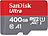 SanDisk Ultra microSDXC, 400 GB, 100 MB/s, Class 10, U1, A1, mit Adapter SanDisk microSD-Speicherkarten UHS U1