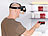 auvisio 2er-Set Augmented-Reality- und Video-Brillen für Smartphones, 69° auvisio Augmented-Reality-Brillen