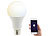Luminea Home Control WLAN-LED-Lampe, für Alexa, Siri & Google Assistant, E27, 1.055 lm, CCT Luminea Home Control WLAN-LED-Lampen E27 weiß
