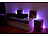 Luminea WLAN-LED-Streifen, RGBW, 2 m, Amazon Alexa & Google Assistant komp. Luminea WLAN-LED-Streifen-Sets in RGBW