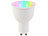 Luminea Home Control WLAN-LED-Lampe, komp. mit Amazon Alexa & Google Assistant, GU10, RGB+W Luminea Home Control WLAN-LED-Lampen GU10 RGBW