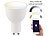 Luminea Home Control WLAN-LED-Lampe, komp. zu Amazon Alexa & Google Assistant, GU10, CCT Luminea Home Control WLAN-LED-Lampen GU10 weiß