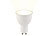 Luminea Home Control WLAN-LED-Lampe, Amazon Alexa & Google Assistant komp., GU10, warmweiß Luminea Home Control