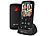 simvalley communications 5-Tasten-Senioren-Handy mit Garantruf Premium, Radio und Ladestation simvalley communications