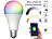 Luminea Home Control WLAN-LED-Lampe, E27, RGB-CCT, 9 W (ersetzt 75 W), F, 800 lm, App Luminea Home Control WLAN-LED-Lampen E27 RGBW