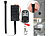Somikon Mobile 4K-Knopf-Sicherheitskamera, Bewegungserkennung & Fernbedienung Somikon