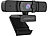 Somikon Full-HD-USB-Webcam mit Autofokus und Dual-Stereo-Mikrofon, 60 B./Sek. Somikon