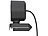 Somikon Autotracking-USB-Webcam mit Full HD, Super-WDR, 120°, Stereo-Mikrofon Somikon