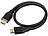 auvisio High-Speed-HDMI-2.1-Kabel bis 8K, 3D, HDR, HEC, eARC, 48 Gbit/s, 0,5 m auvisio