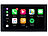 Creasono 2-DIN-Autoradio mit Apple CarPlay, DAB+, Freisprecher, 17,1-cm-Display Creasono 2-DIN-MP3-Autoradios mit DAB+, kompatibel mit Apple CarPlay