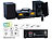VR-Radio Micro-Stereoanlage: Webradio, DAB+, CD, Bluetooth, App, 300 W, schwarz VR-Radio