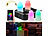Lunartec 4er-Set wetterfeste LED-RGBWW-Kerzen mit Akku, Ladesch., WLAN-Gateway Lunartec