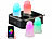 Lunartec 8er-Set wetterfeste LED-RGBWW-Kerzen mit Akku, Ladesch., WLAN-Gateway Lunartec Akku-RGBWW-LED-Kerzen mit Ladestation, WLAN-Gateway und App