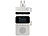 VR-Radio 2in1-Steckdosenradio mit DAB+, Bluetooth, Bewegungsmelder, Akku, 8 W VR-Radio