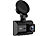 NavGear 4K-UHD-Dashcam mit GPS, Nachtsicht, WDR, WLAN & App, Sony-Sensor, 140° NavGear WLAN-GPS-Dashcams (Ultra HD) mit G-Sensor, Display und App
