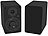 auvisio Aktives Stereo-Regallautsprecher-Set, Holz-Gehäuse, Versandrückläufer auvisio Aktive Stereo-Regallautsprecher-Set mit Bluetooth und USB-Ladeports