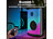 auvisio Mobile Outdoor-PA-Partyanlage & -Bluetooth-Boombox, Lichteffekte, 200W auvisio 