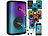 auvisio 2er-Set mobile Outdoor-PA-Partyanlagen & -Bluetooth-Boomboxen, 200 W auvisio Mobile Outdoor-Party-Audioanlagen mit Karaoke-Funktion und Akku