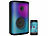 auvisio Mobile Outdoor-PA-Partyanlage & -Bluetooth-Boombox, Lichteffekte, 200W auvisio 