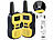 simvalley communications 4er-Set Walkie-Talkie-Funkgeräte, 8 Kanälen, 446 MHz, 2 km Reichweite simvalley communications Walkie-Talkies