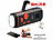 infactory Dynamo-FM-Radio und Taschenlampe mit 120-dB-Sirene, USB-Ladefunktion infactory Solar- & Kurbel-Radios