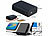 revolt Ultrakompakte Powerbank im Kreditkarten-Format, 20.000mAh, LED-Display revolt Kompakte Powerbanks mit USB-C Power Delivery und USB-A Quick Charge