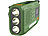 infactory Mobiles DAB+-Kurbelradio mit EWF, Solarpanel, LED, Versandrückläufer infactory Mobile DAB+-Kurbelradios mit EWF