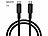 Callstel 2er-Set ultraflexible Silikon-Lade-/Datenkabel USB-C/-C, 1 m, schwarz Callstel USB-Kabel Typ C auf Typ C