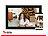 Somikon WLAN-Bilderrahmen mit 25,7 cm / 10,1" IPS-Touchdisplay, App, schwarz Somikon Digitale Bilderrahmen mit WLAN und Apps