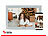 Somikon WLAN-Bilderrahmen, 25,7 cm / 10,1" IPS-Touchdisplay, weiß, Holzrahmen Somikon Digitale Bilderrahmen mit WLAN und Apps