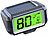 Lescars Funk-OBD2-Geschwindigkeitsmesser mit Solar-LCD-Display, 12 Volt Lescars