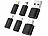 Callstel 12er-Set USB-Adapter-Sets, OTG-USB, Lightning, 60 Watt PD Callstel